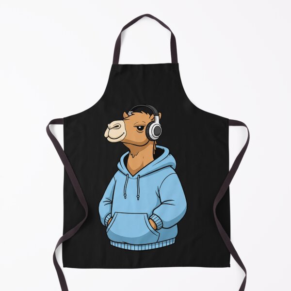 Item preview, Calm Camel Street Illustration – Hoodie Camel with Headphones | Chill Minimal Cartoon Art designed and sold by ColorSplash123.