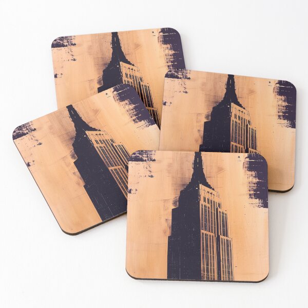Item preview, NYC Empire State Building Wood Block Print 2 designed and sold by [EverNever] Creative Gear Alternatives.