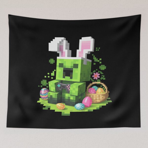 Item preview, Easter Bunny Rabbit Video Game Pixel for Boys Kids Men Gamer1  designed and sold by FadeOfThrone.