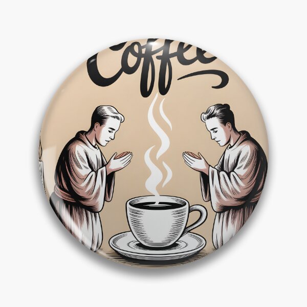 Item preview, Coffee Is the Ritual – Vintage Coffee Cult Humor Illustration designed and sold by CaffeinaRituals.