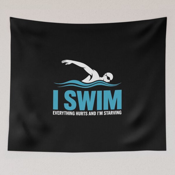Item preview, Funny Swim Swimming Swimmer Saying  designed and sold by InspiredFoul.