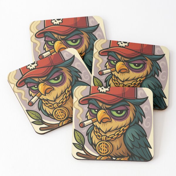 Item preview, owl&cigarete designed and sold by Mickeyinktattoo.