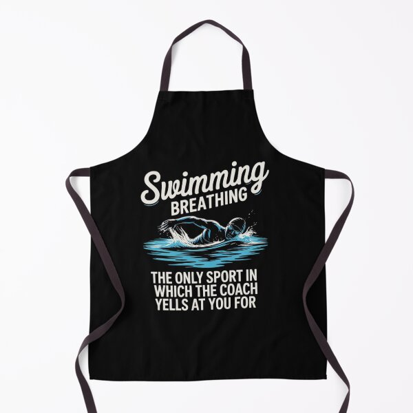 Item preview, Funny Swim Team Swimming Coach Quote - Swim Breathing Joke  designed and sold by InspiredFoul.