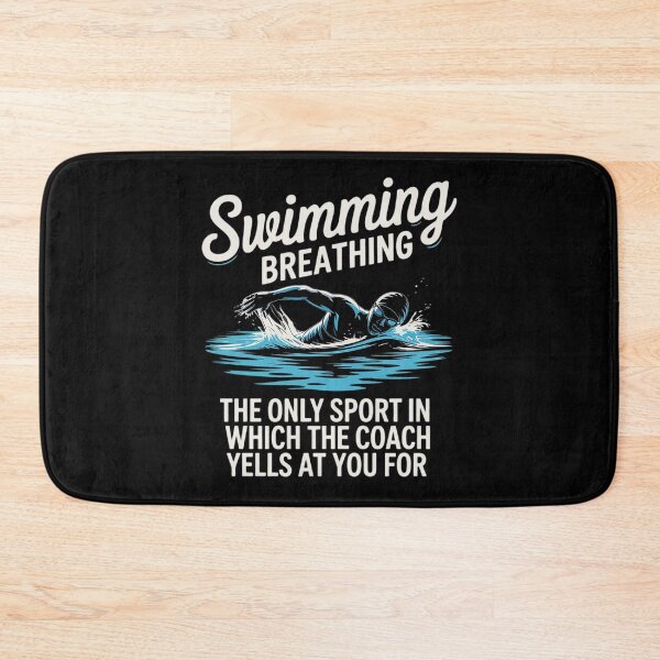 Item preview, Funny Swim Team Swimming Coach Quote - Swim Breathing Joke  designed and sold by InspiredFoul.