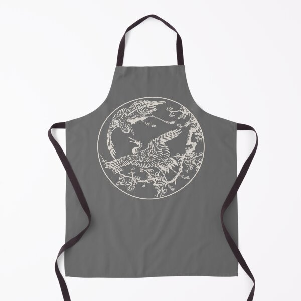 Item preview, .japanese cranes and magnolia tree designed and sold by TidalTattoo.