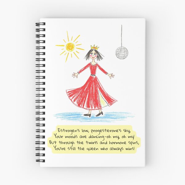 Item preview, Menopausal Flamenco Queen Under Disco Ball Children's Crayon Drawing | Humorous Poem for Midlife Women designed and sold by HugsAndPrints.