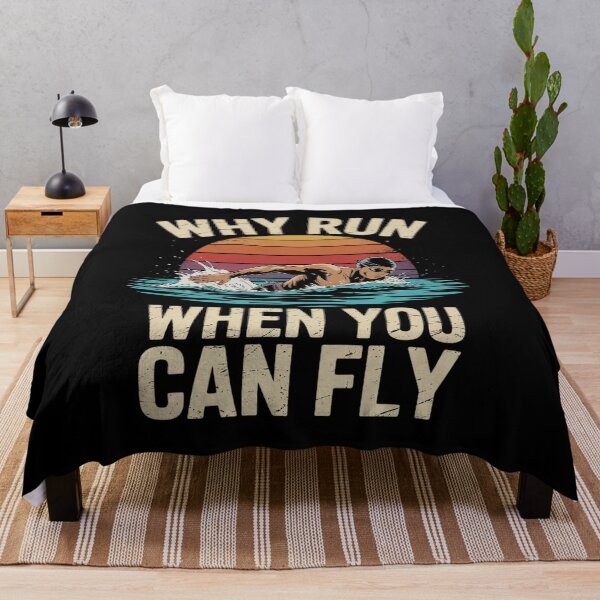 Item preview, Funny Swimming Butterfly Swim Why Run When You Can Fly designed and sold by InspiredFoul.