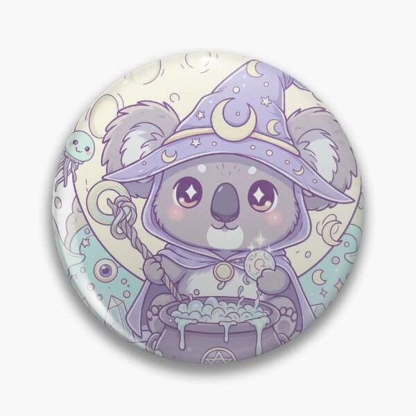 Item preview, Pastel Goth Koala Wizard: Floating Gemstone Ritual designed and sold by RubisLeaf.
