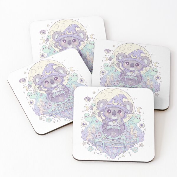 Item preview, Pastel Goth Koala Wizard: Floating Gemstone Ritual designed and sold by RubisLeaf.