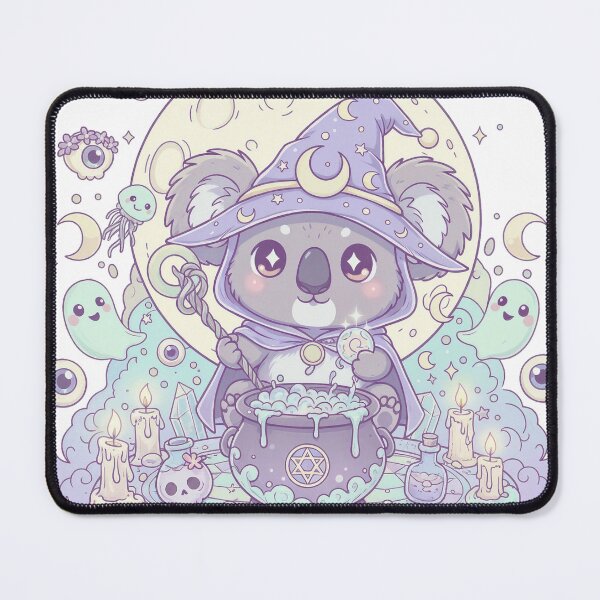 Item preview, Pastel Goth Koala Wizard: Floating Gemstone Ritual designed and sold by RubisLeaf.