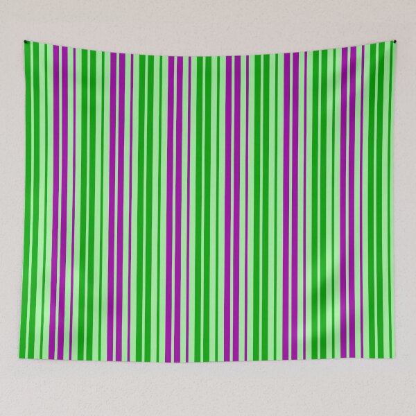 Item preview, Green Purple Stripes On Green Pattern Design  designed and sold by PatternTitan.