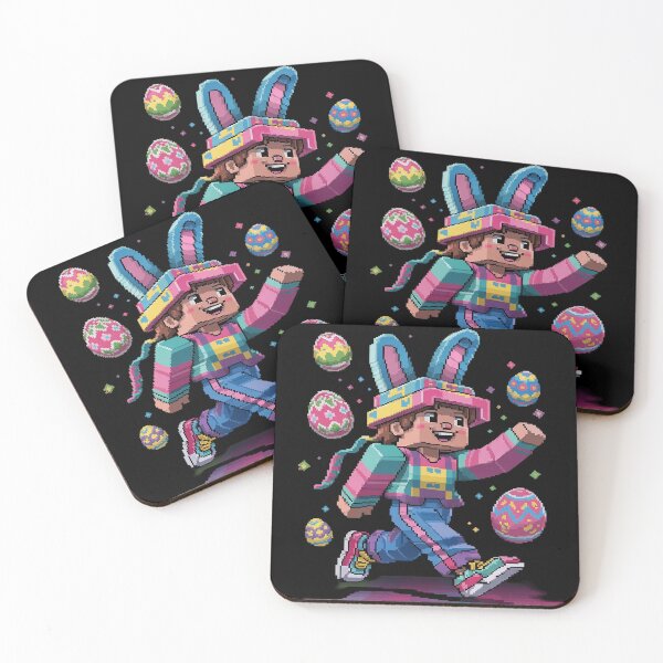 Item preview, Easter Day Video Game Pixel Bunny Eggs For Boys Men Kids  designed and sold by FadeOfThrone.
