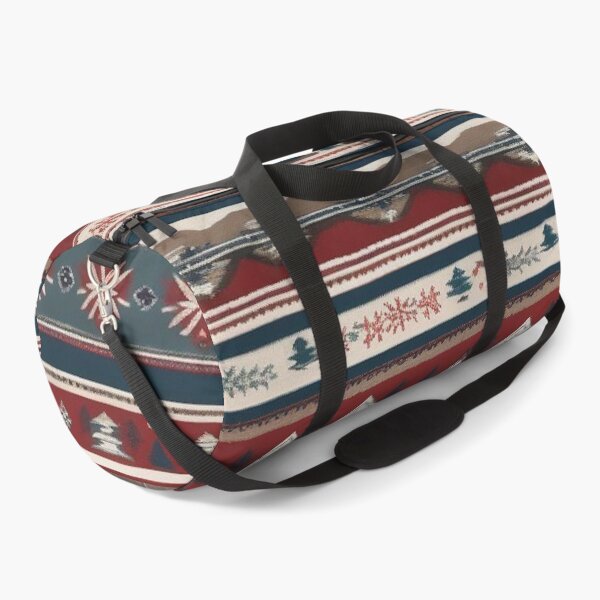 Item preview, Retro Alpine Ski Pattern Vintage Mountain Lodge Cosy Chalet Winter Cabin Nostalgic Skiing Design designed and sold by Esterlane.