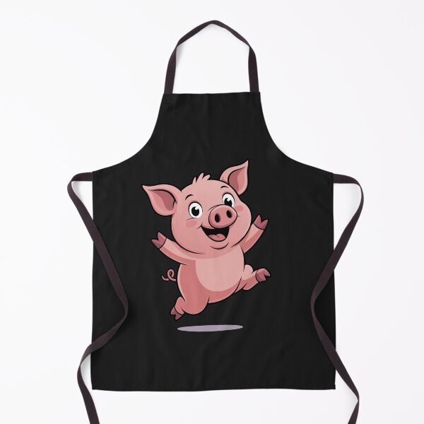 Item preview, Cute Happy Pig Cartoon Illustration – Adorable Farm Animal Art designed and sold by Royalsticker.