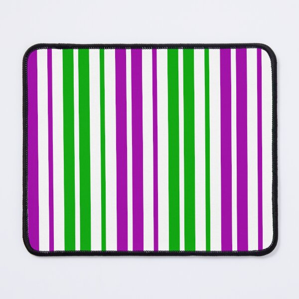 Item preview, Green Purple Stripes On White Pattern Design designed and sold by PatternTitan.