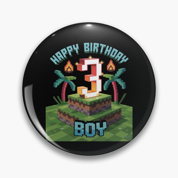 Item preview, Fun 3rd Birthday Pixel Art Video Game 3 Year Old Bday Boys  designed and sold by FadeOfThrone.