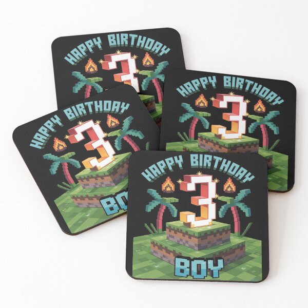 Item preview, Fun 3rd Birthday Pixel Art Video Game 3 Year Old Bday Boys  designed and sold by FadeOfThrone.