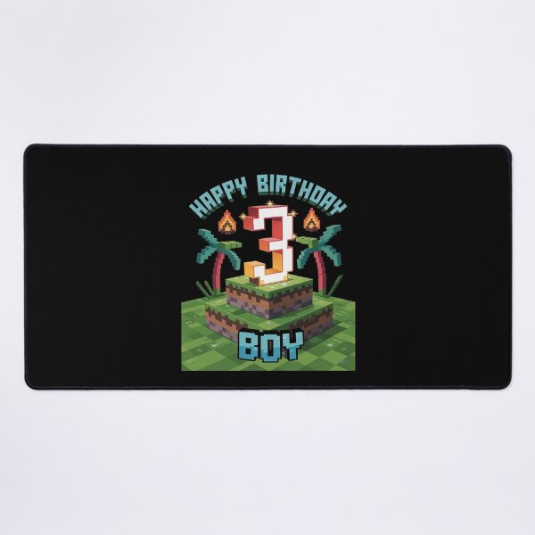 Item preview, Fun 3rd Birthday Pixel Art Video Game 3 Year Old Bday Boys designed and sold by FadeOfThrone.