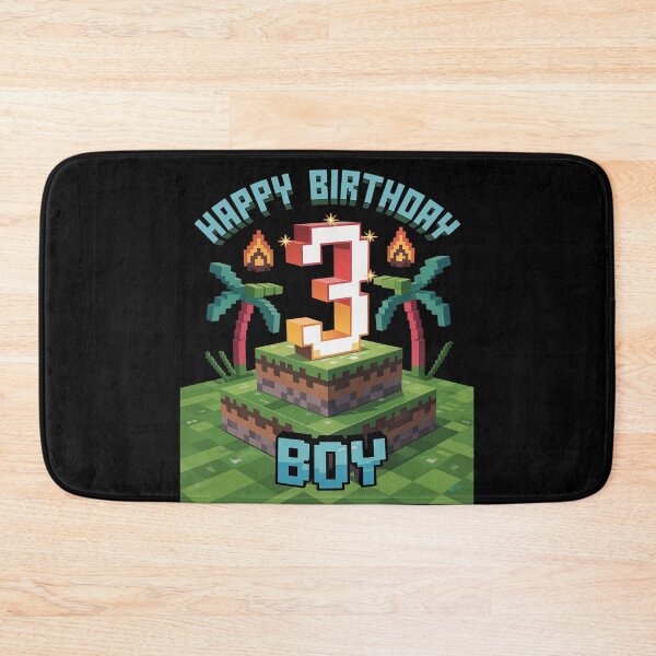 Item preview, Fun 3rd Birthday Pixel Art Video Game 3 Year Old Bday Boys  designed and sold by FadeOfThrone.