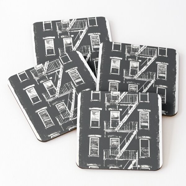 Item preview, New York City Brownstone Tenement Building Fire Escapes designed and sold by [EverNever] Creative Gear Alternatives.