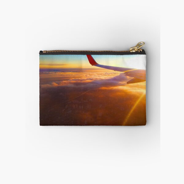 Item preview, Airplane flying overhead on a spectacular sunset afternoon designed and sold by Fran Cost.