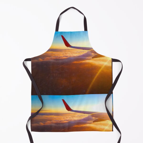 Item preview, Airplane flying overhead on a spectacular sunset afternoon designed and sold by Fran Cost.