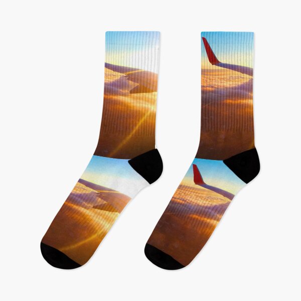Item preview, Airplane flying overhead on a spectacular sunset afternoon designed and sold by Fran Cost.