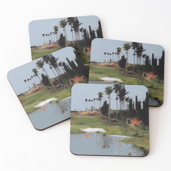 Item preview, Golf course with Palm Trees and a Tranquil Lake designed and sold by lautir.