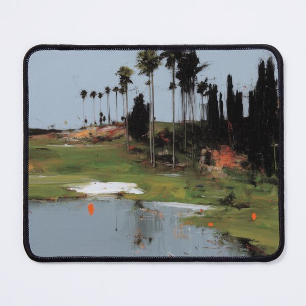 Item preview, Golf course with Palm Trees and a Tranquil Lake designed and sold by lautir.