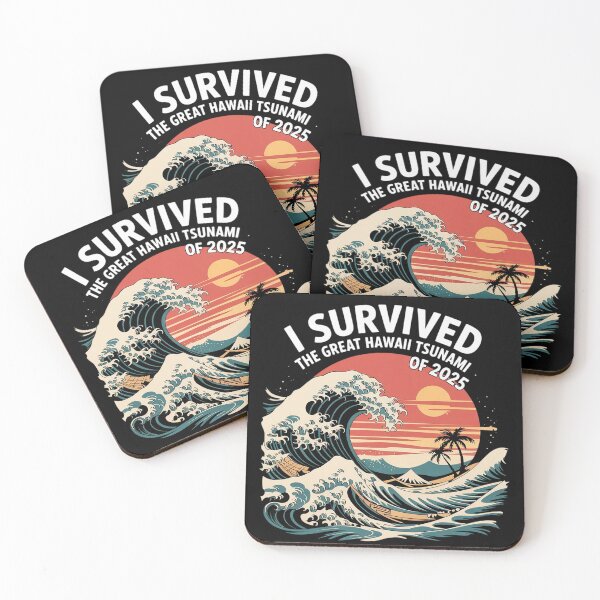 Item preview, I Survived The Great Hawaii Tsunami of 2025 Sarcastic5 designed and sold by MarryIsMonth.