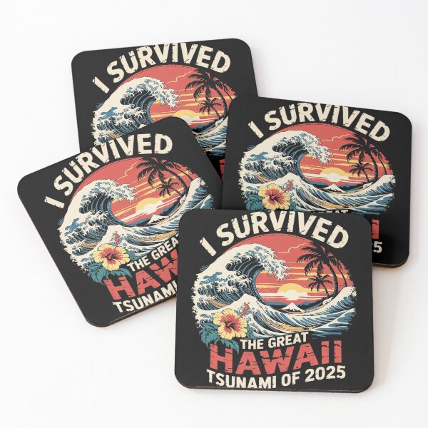 Item preview, I Survived The Great Hawaii Tsunami of 2025 Saying  5  designed and sold by MarryIsMonth.