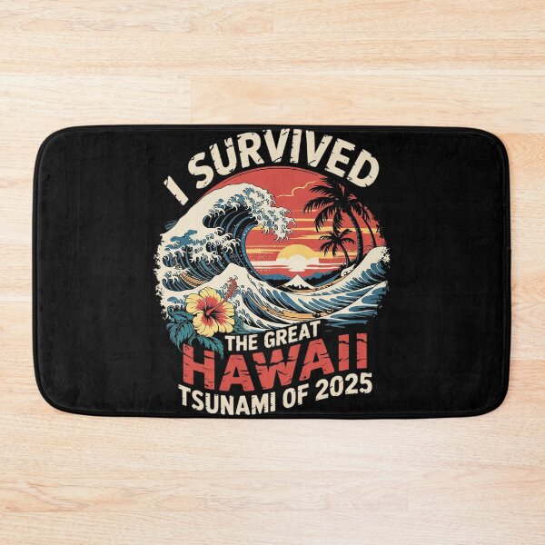 Item preview, I Survived The Great Hawaii Tsunami of 2025 Saying  5  designed and sold by MarryIsMonth.