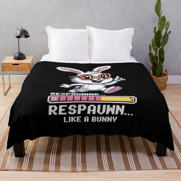 Item preview, Easter Gaming Respawn Like a Bunny Video Game Pixel designed and sold by FadeOfThrone.
