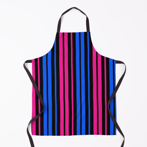 Item preview, Pink Blue Stripes On Black Pattern Design  designed and sold by PatternTitan.