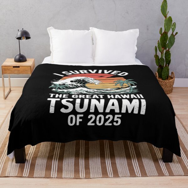 Item preview, I Survived The Great Hawaii Tsunami of 2025 Saying  6  designed and sold by MarryIsMonth.