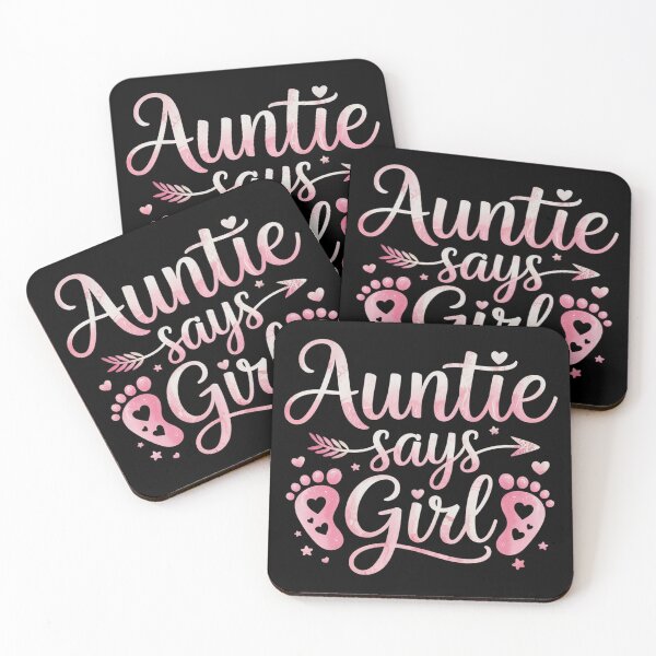 Item preview, Gender reveal Auntie says Girl baby matching family set  designed and sold by KotexTemu.