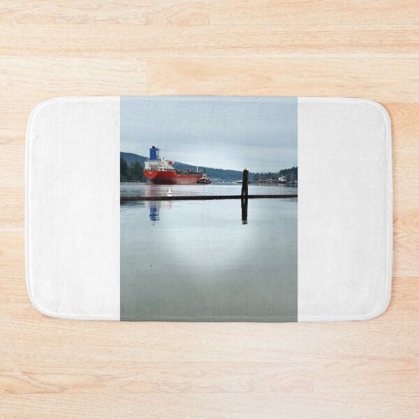 Item preview, Serene Harbor Scene with Cargo Ship designed and sold by veraD58.