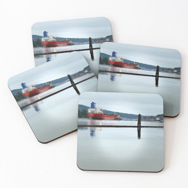 Item preview, Serene Harbor Scene with Cargo Ship designed and sold by veraD58.