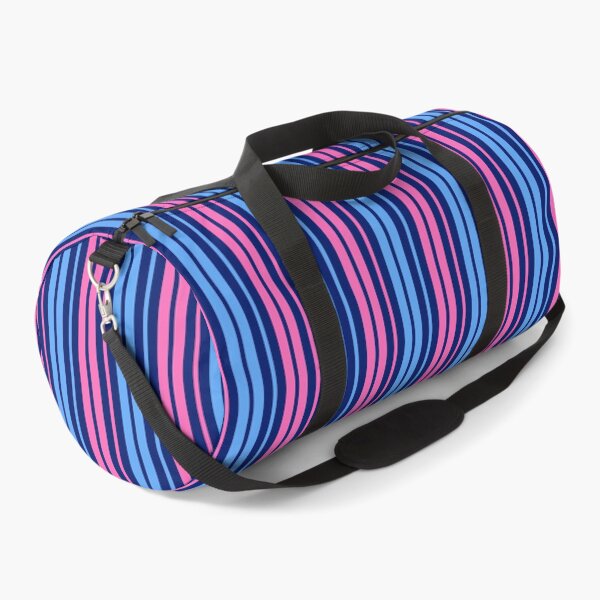 Item preview,  Pink Blue Stripes On Blue Pattern Design  designed and sold by PatternTitan.
