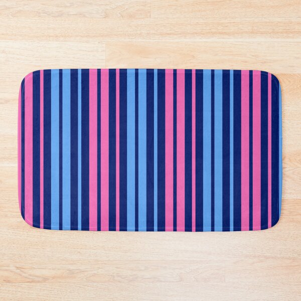 Item preview,  Pink Blue Stripes On Blue Pattern Design  designed and sold by PatternTitan.