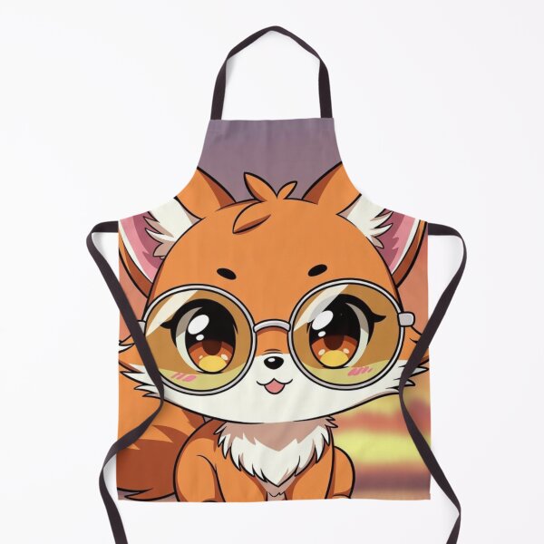 Item preview, Playful Anime Fox with Sunglasses Sunset Chibi Art designed and sold by NovaDigitalArt45.