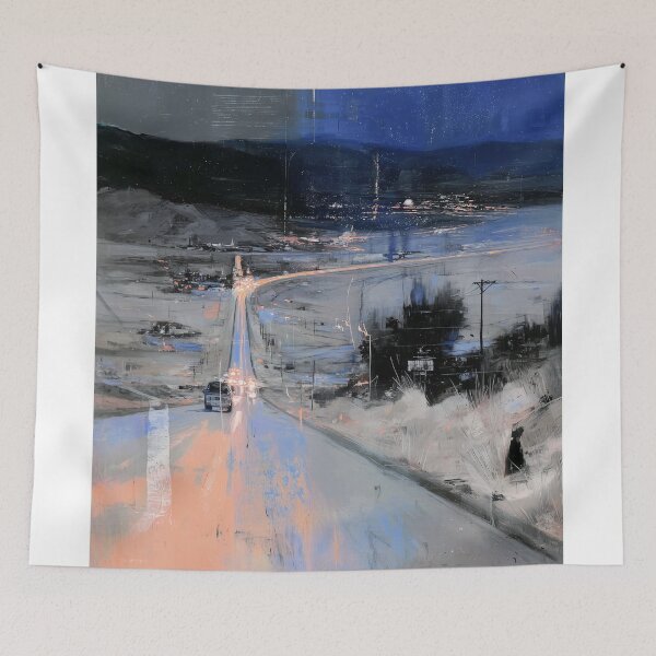 Item preview, Moonlit Highway Landscape designed and sold by lautir.