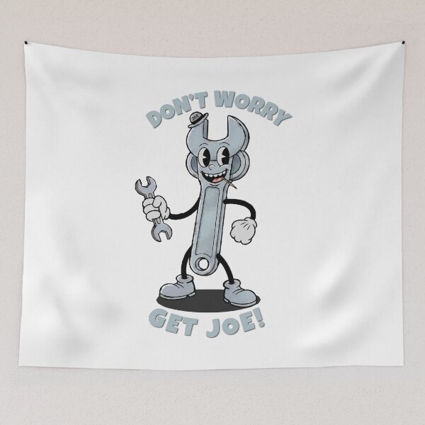 Item preview, Retro Wrench Joe Mascot - Vintage Cartoon Style designed and sold by KozbiDesign.