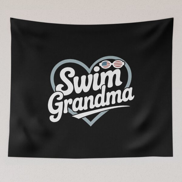 Item preview, Funny Swimming Swim Grandma USA Flag  designed and sold by InspiredFoul.