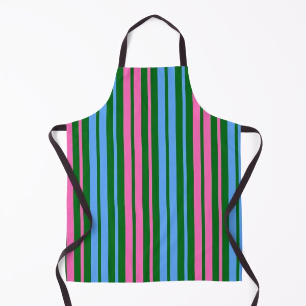 Item preview, Pink Blue Stripes On Green Pattern Design  designed and sold by PatternTitan.