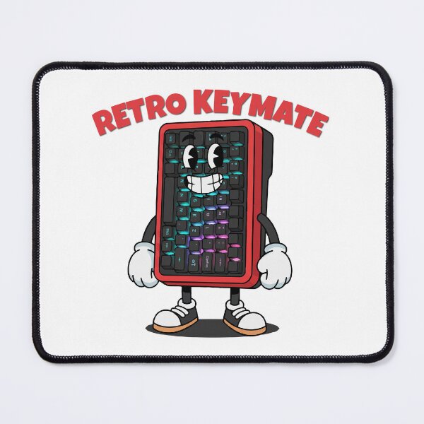 Item preview, Retro 60% Mechanical Keyboard Mascot - Vintage Cartoon Style designed and sold by KozbiDesign.