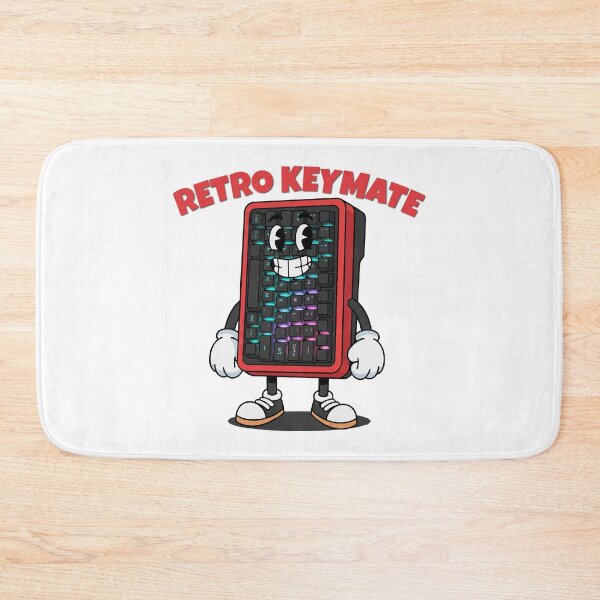 Item preview, Retro 60% Mechanical Keyboard Mascot - Vintage Cartoon Style designed and sold by KozbiDesign.
