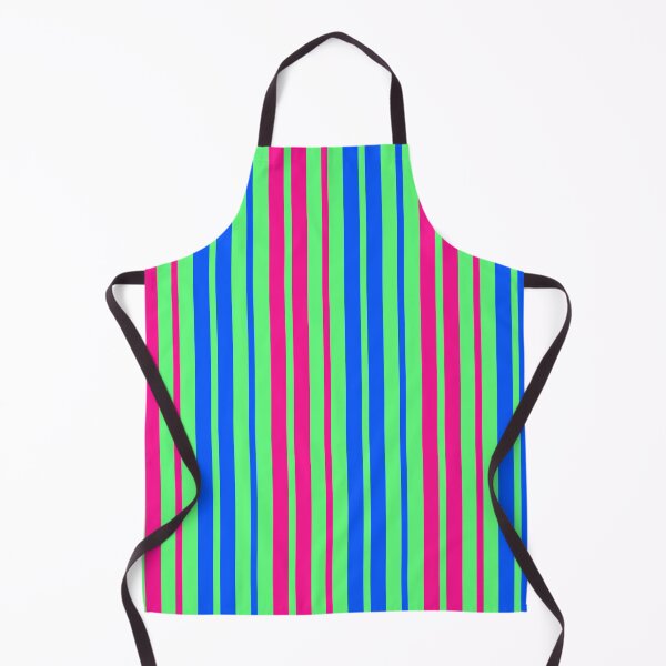 Item preview, Ponk Blue Stripes On Green Pattern Design  designed and sold by PatternTitan.