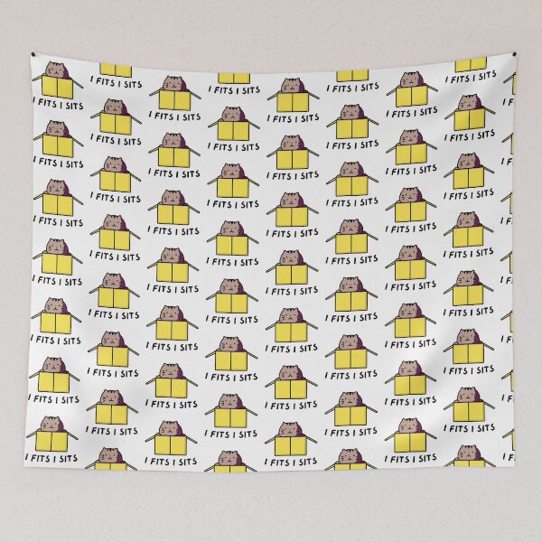 Item preview, I Fits I Sits Cat in Box Design designed and sold by CarefulCreation.