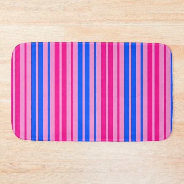 Item preview, Pink Blue Stripes On Pink Pattern Design  designed and sold by PatternTitan.